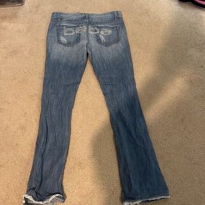 Bebe crystal butt logo jeans